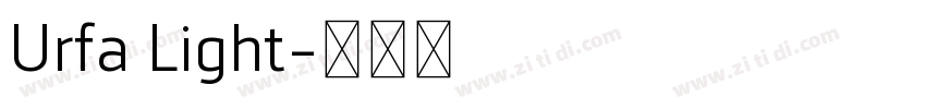 Urfa Light字体转换